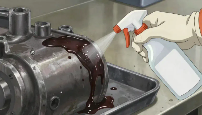 Visual representation of "degreaser" - A degreaser is a chemical substance designed to remove grease or oil from surfaces.