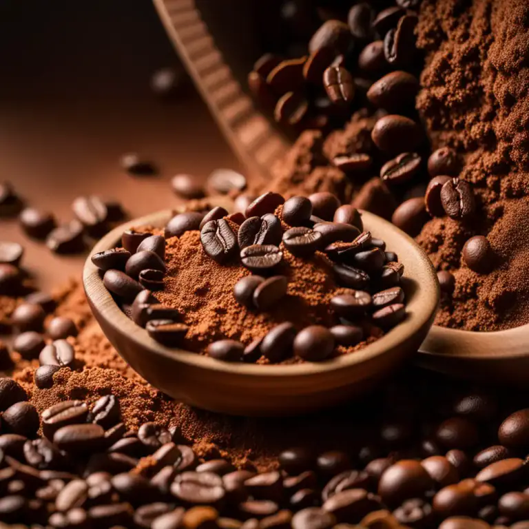 Visual representation of "coffee" - The seeds of the coffee shrub, which are processed to make the coffee drink.