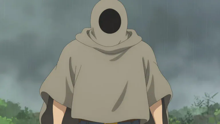 Visual representation of "poncho" - A large piece of fabric, typically square or circular, with a hole in the middle for the head. It is worn over the body to keep dry or warm.