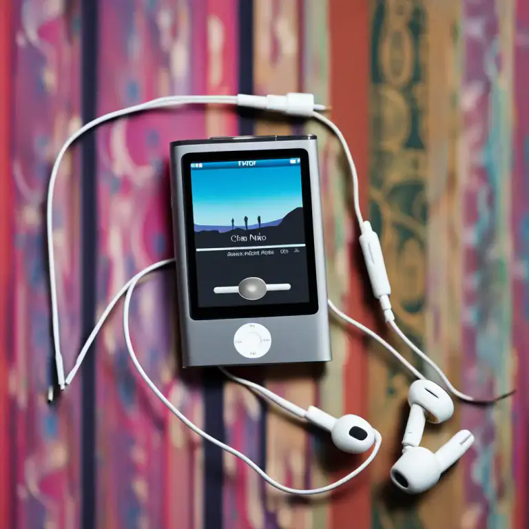 Visual representation of "nano" - Short for 'iPod Nano', a specific model of iPod