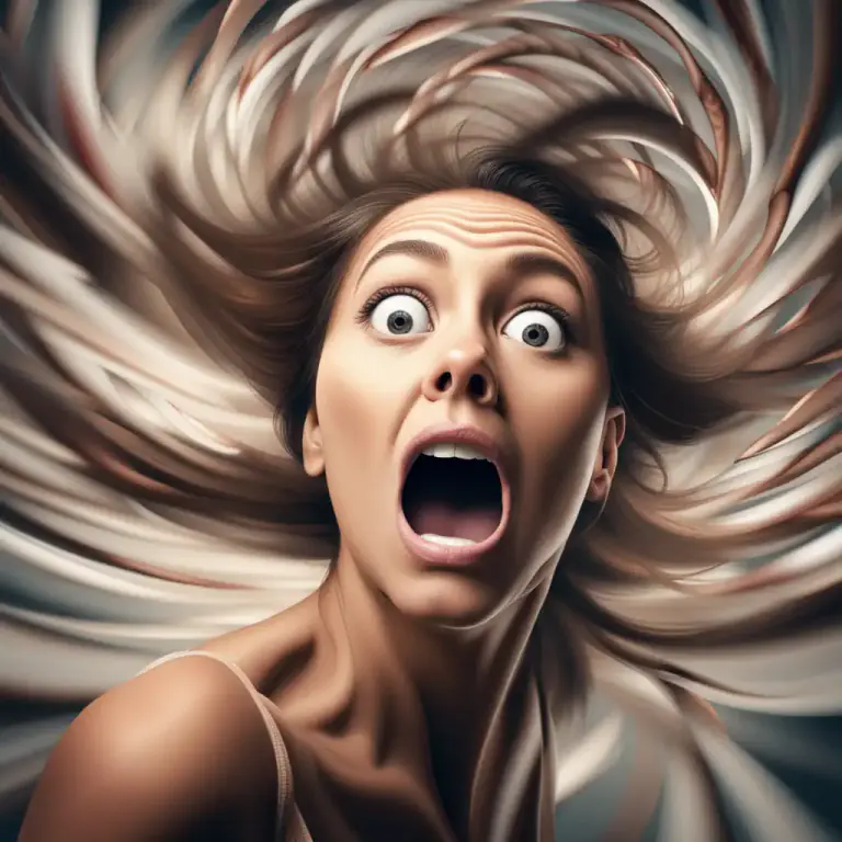 Visual representation of "go haywire" - To become erratic or out of control.