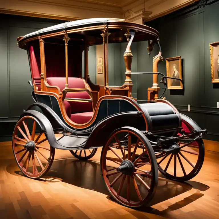 Visual representation of "hansom" - A type of horse-drawn carriage, designed in the 19th century.