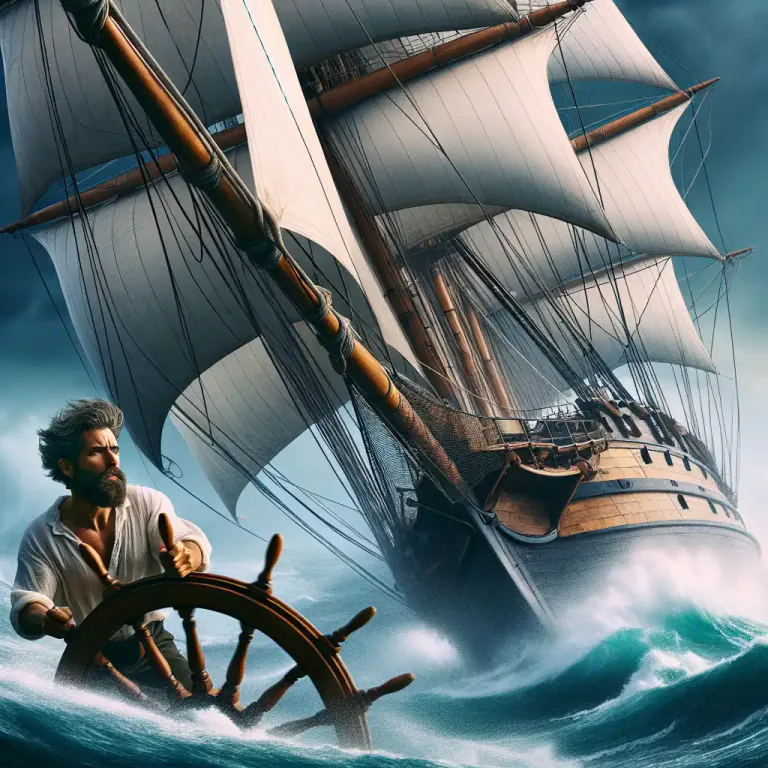 Visual representation of "jibe" - To change direction when sailing against the wind