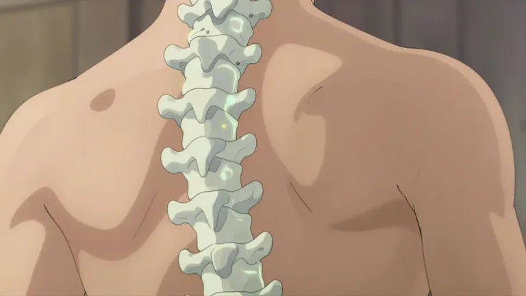 Visual representation of "vertebral" - Related to the bones in the spine.