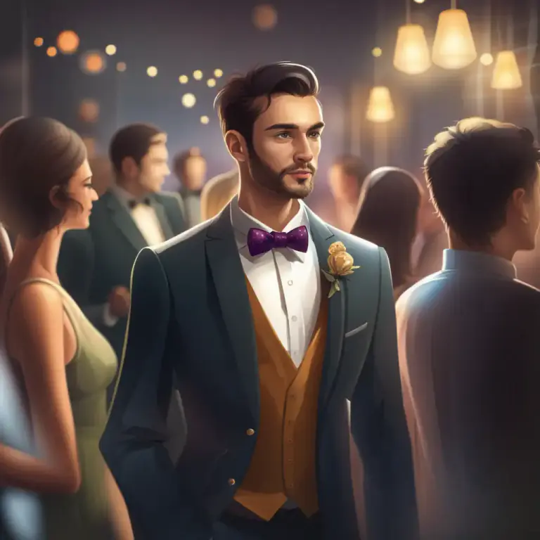 Visual representation of "stag" - A man who attends a social gathering without a female partner