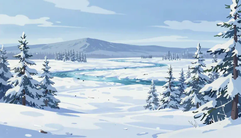 Visual representation of "siberian" - Relating to Siberia, a large region in Russia known for its cold climate and vast landscapes.