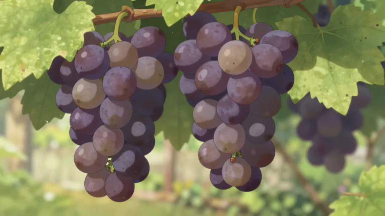Visual representation of "muscadine" - A muscadine is a variety of grape that is typically round, thick-skinned, and known for its sweet flavor, commonly found in the southeastern United States.