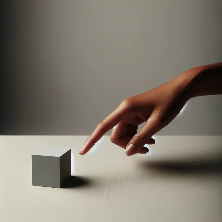 Visual representation of "this much" - Used to indicate the amount or extent of something.