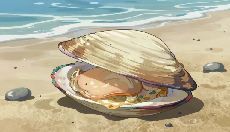 Visual representation of "quahog" - A large, edible clam that is native to the eastern coast of North America and is especially popular in cooking.