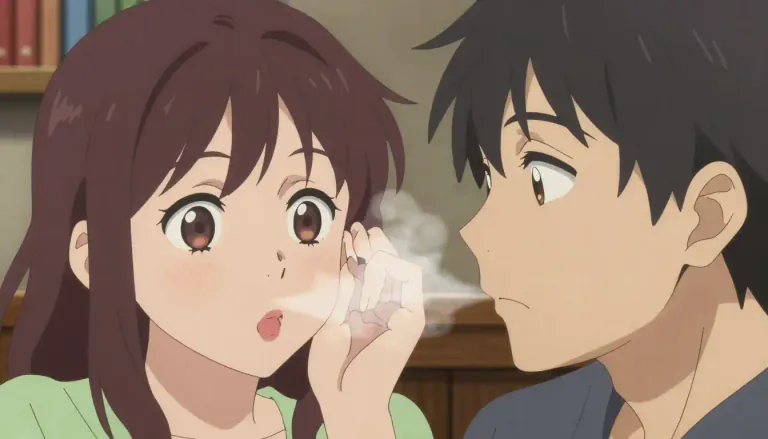 Visual representation of "whisper" - To speak very softly using one's breath without one's vocal cords.