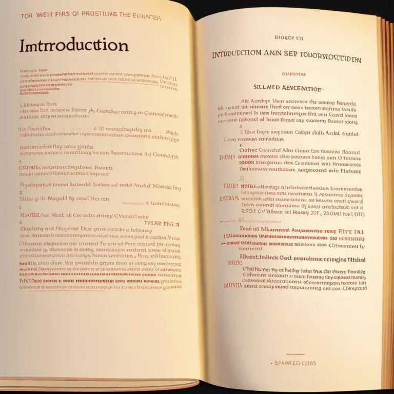 Visual representation of "introduction" - The first part of a book or speech that gives an idea of what is to come