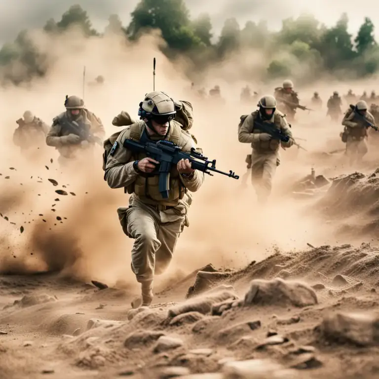 Visual representation of "evasion" - In military, the use of tactics to avoid or escape from an enemy