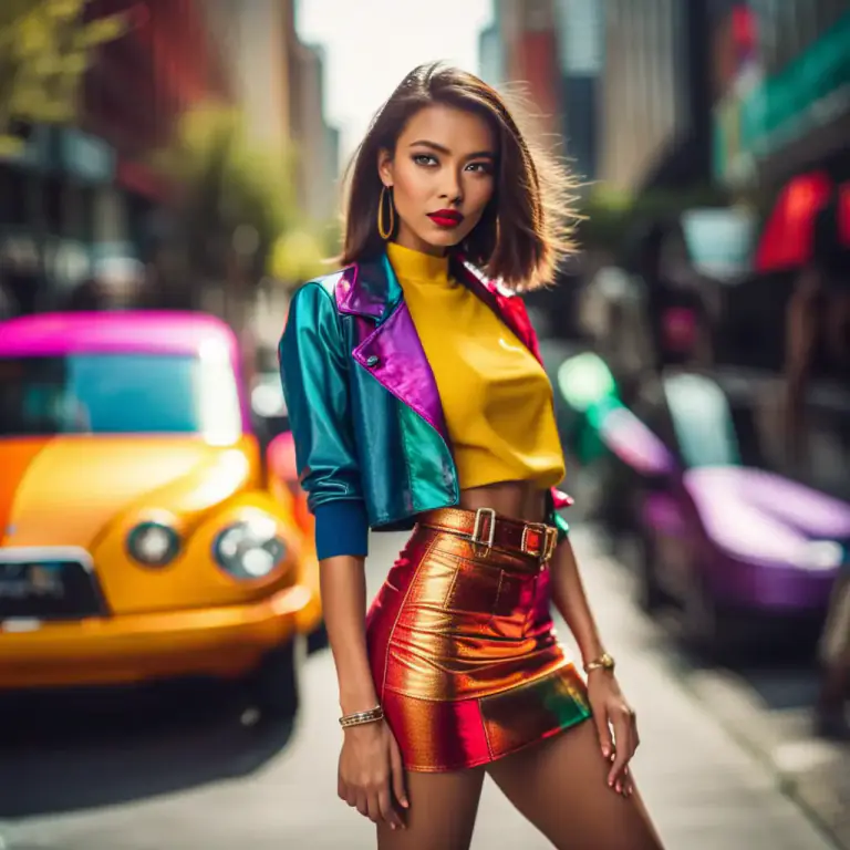 Visual representation of "tart" - A woman who dresses or behaves in a way that is considered tasteless and sexually provocative