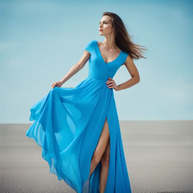 Visual representation of "azure" - Having a bright, blue color, like the sky