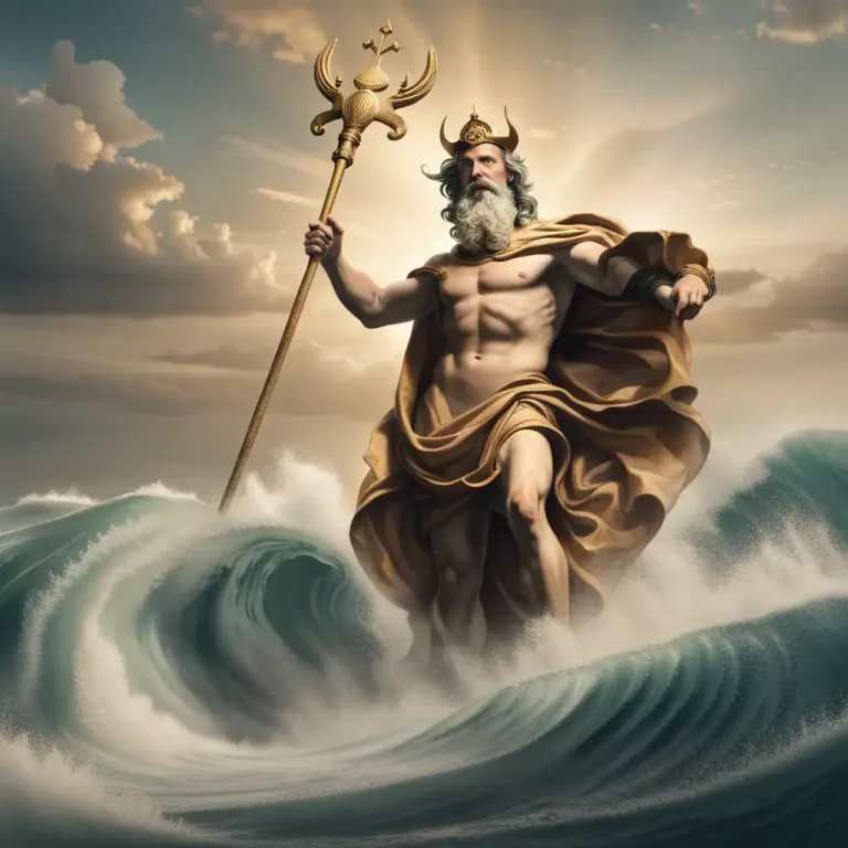 Visual representation of "neptune" - In Roman mythology, Neptune is the god of water and the sea, similar to the Greek god, Poseidon.