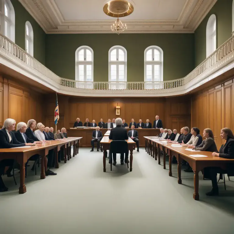 Visual representation of "thing" - An assembly or legislative court in Scandinavian countries