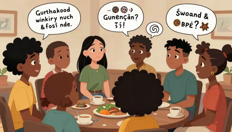 Visual representation of "ebonics" - Ebonics is a variety of English that incorporates elements of African languages, often used within African American communities.