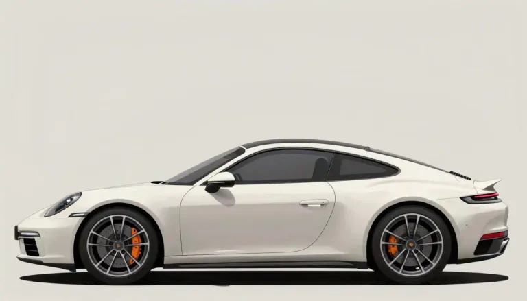 Visual representation of "fastback" - A type of automobile design where the roofline slopes down in a continuous line from the front of the vehicle to the rear, creating a streamlined appearance.