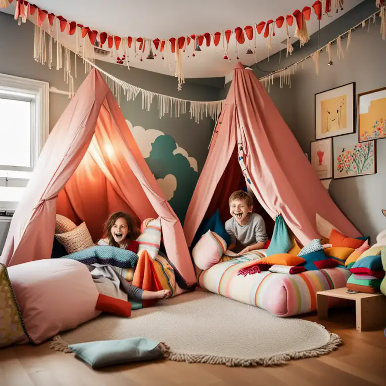 Visual representation of "fort" - A small shelter made by children for play