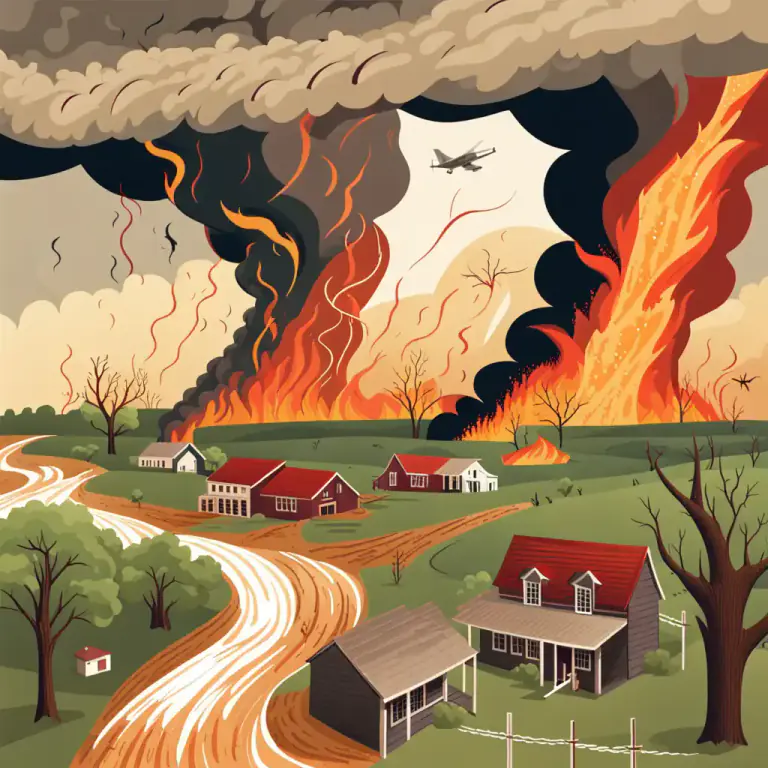 Visual representation of "afflict" - To cause trouble or difficulty to someone or something
