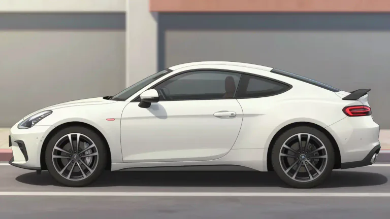 Visual representation of "coupe" - A car with two doors and a small back seat.