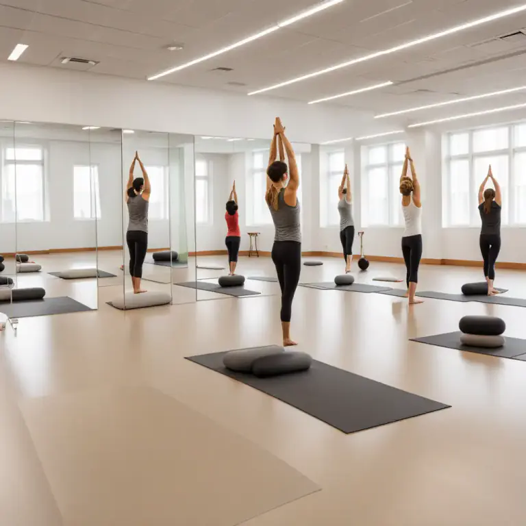 Visual representation of "studio" - A place where people go to learn or practice dance, fitness or martial arts.