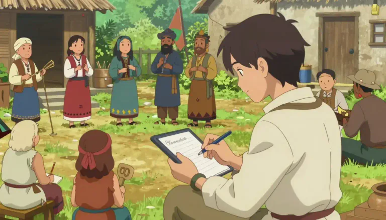 Visual representation of "ethnologist" - A professional who studies different cultures and societies, and how they form and develop.