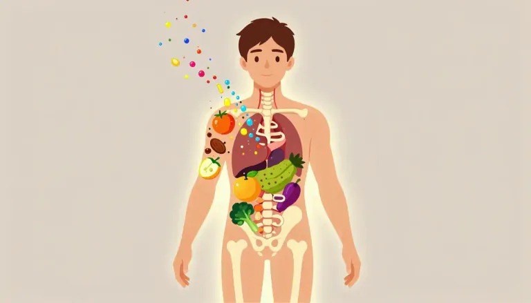 Visual representation of "nutrient" - A substance that a living being needs to stay alive and grow
