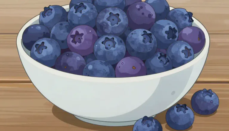 Visual representation of "blueberry" - A small, round fruit that is blue or purple.