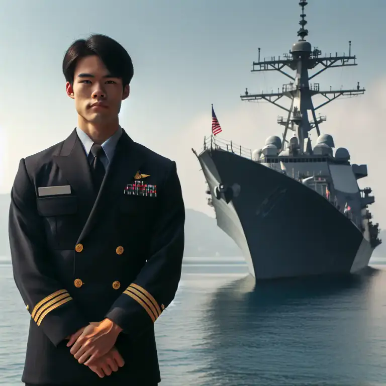 Visual representation of "marine" - relating to the armed forces, especially the navy
