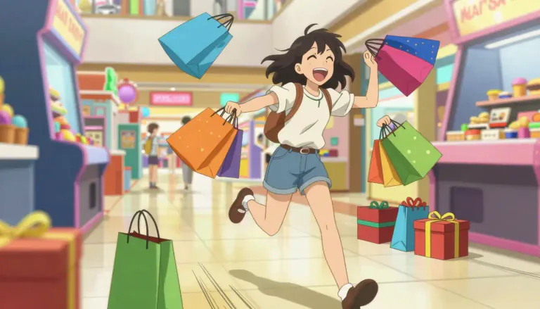 Visual representation of "spree" - A short period of time during which a person does a lot of a certain activity, usually something enjoyable