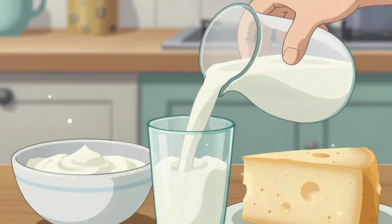 Visual representation of "lactic" - Related to milk