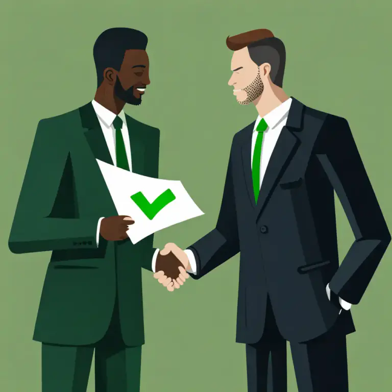 Visual representation of "signed and sealed" - Officially approved or completed