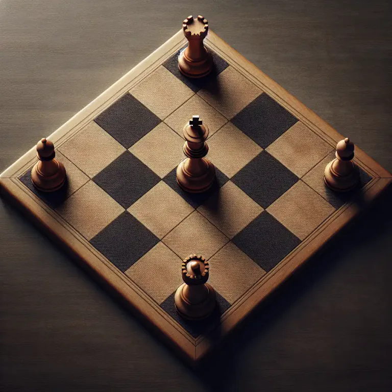 Visual representation of "mate" - A situation in chess where the king cannot escape
