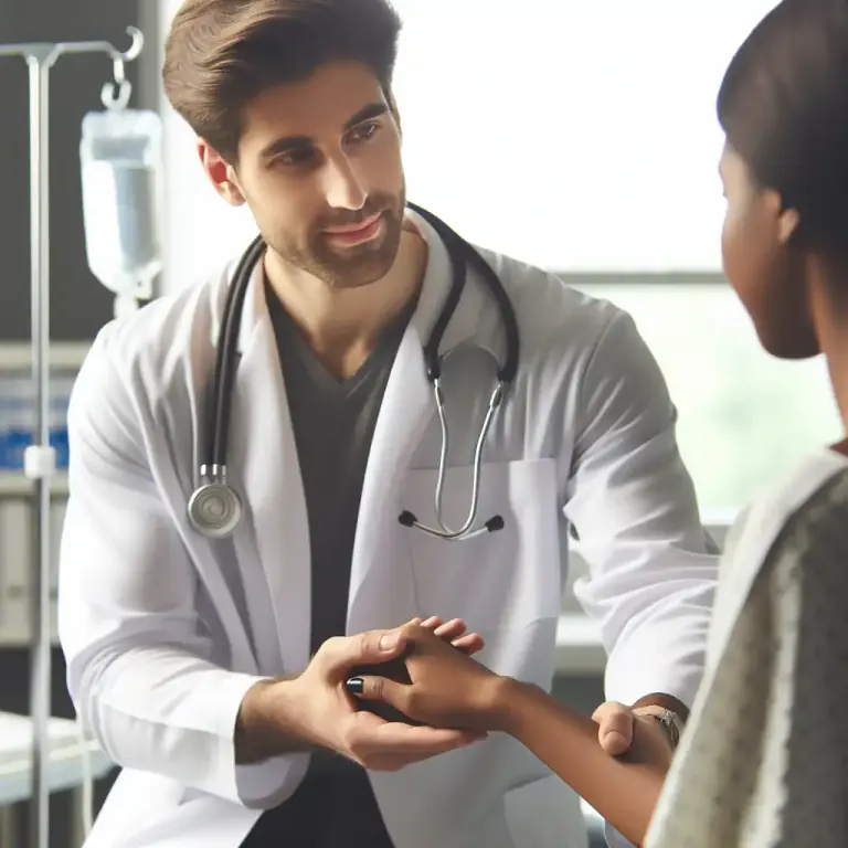 Visual representation of "medico" - Relating to the science or practice of medicine.