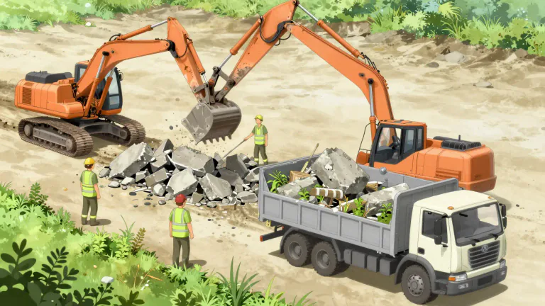 Visual representation of "clearance" - The process of removing or getting rid of something