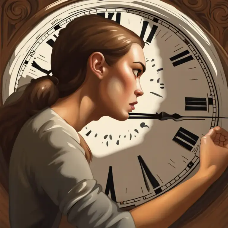 Visual representation of "rush" - To pressure or encourage someone to do something quickly.