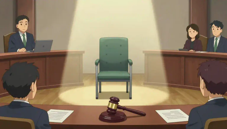 Visual representation of "absentia" - A Latin term used in law to describe a situation where someone is not present, often referring to legal proceedings conducted without the accused person's presence.