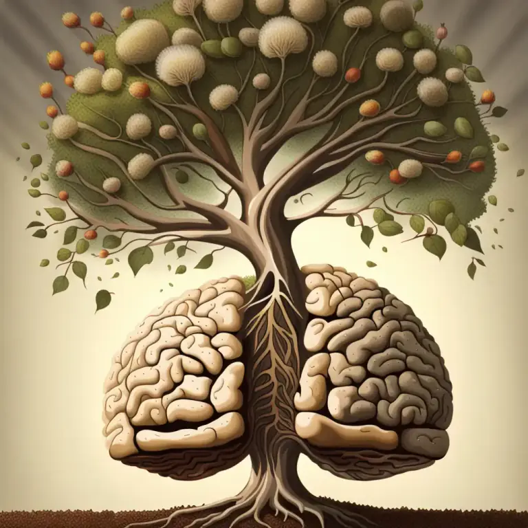 Visual representation of "take root" - When an idea or plan starts to become accepted or successful.