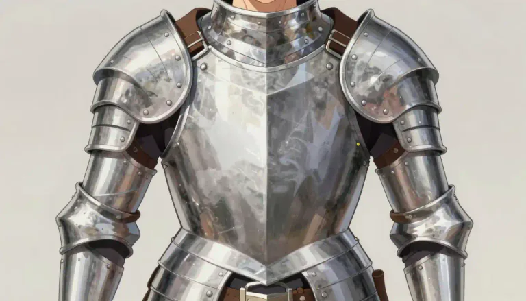 Visual representation of "breastplate" - A piece of armor covering the chest.