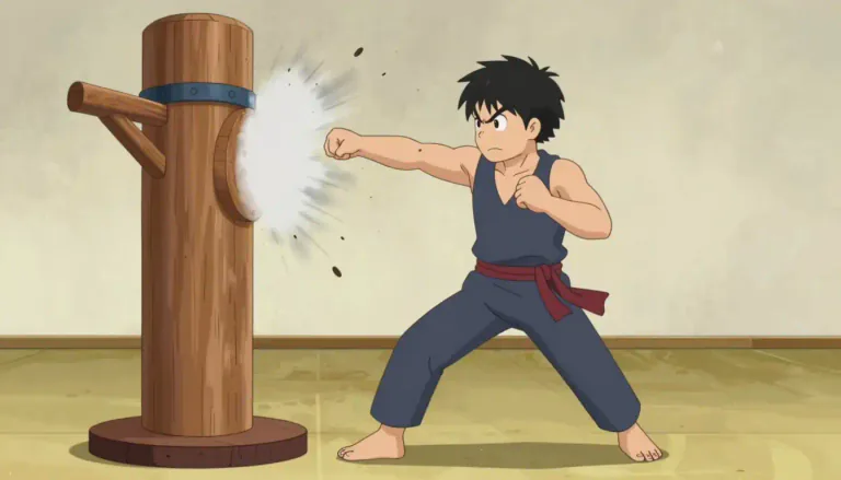 Visual representation of "wallop" - To hit something or someone very hard