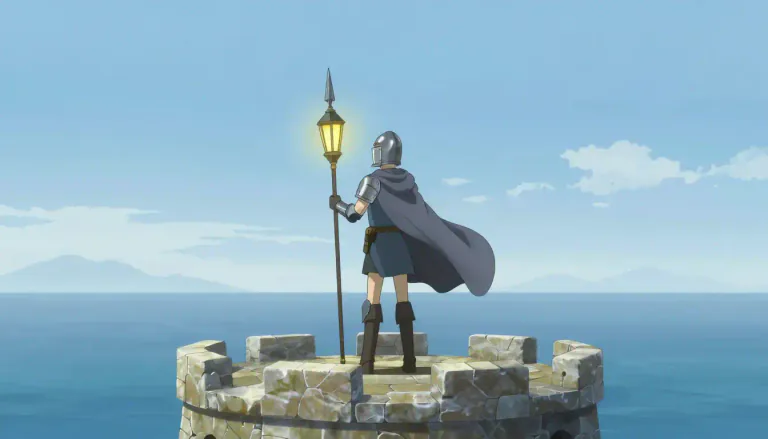 Visual representation of "sentinel" - A person or thing that watches or stands as if watching.