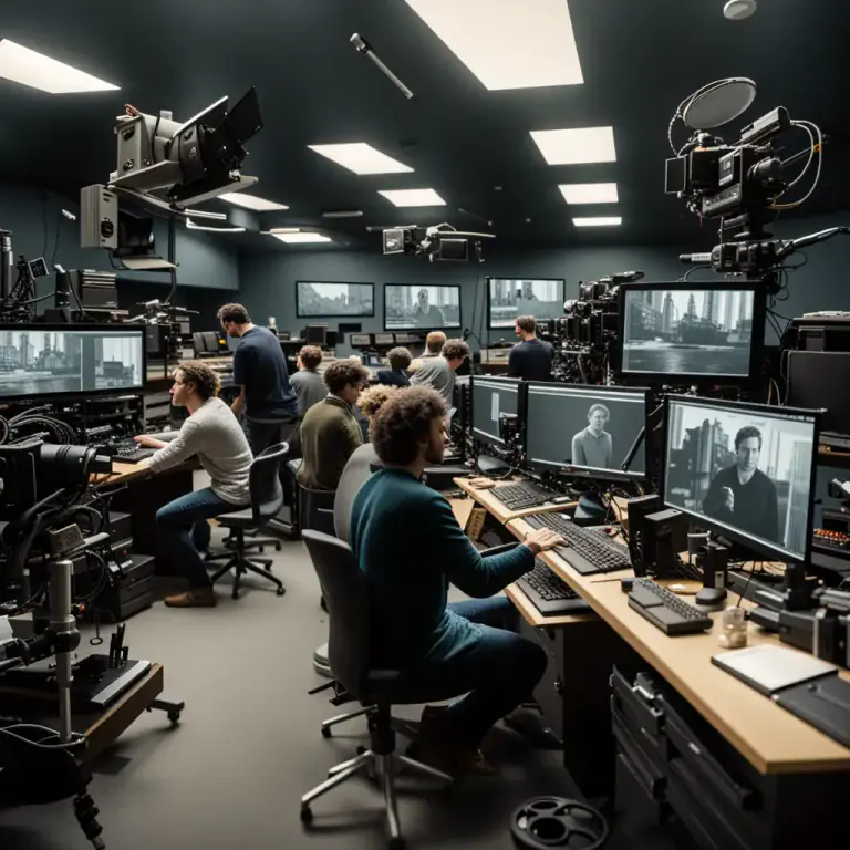 Visual representation of "edit" - To prepare film or tape for broadcasting