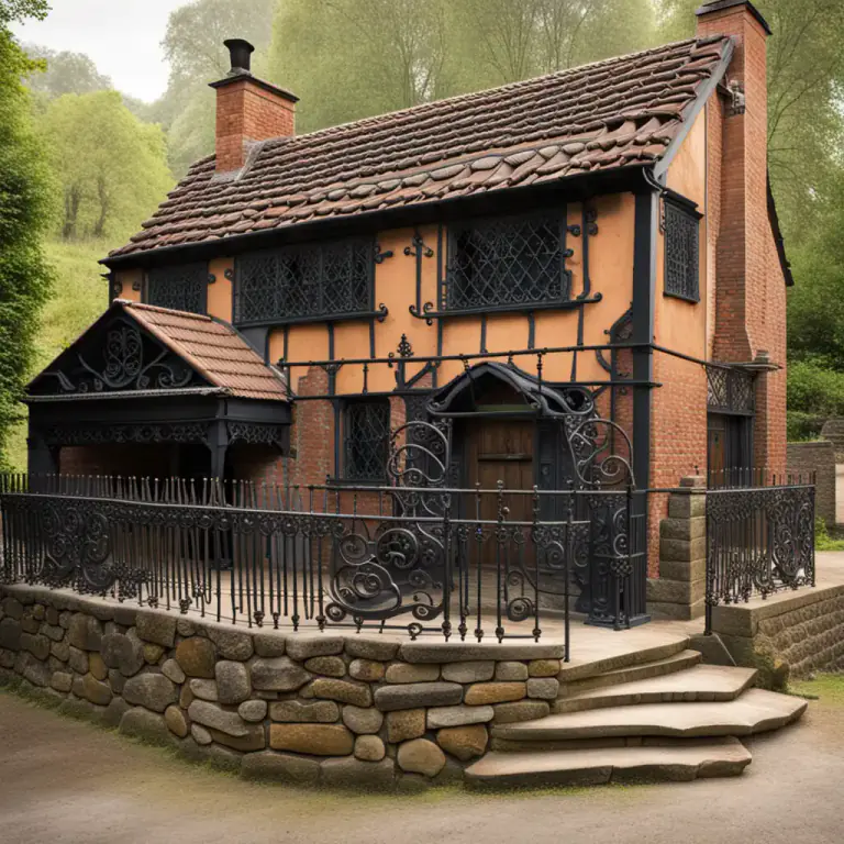 Visual representation of "wrought" - Made by hammering or heating