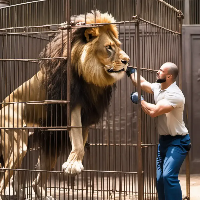 Visual representation of "cage" - To put or confine in a cage
