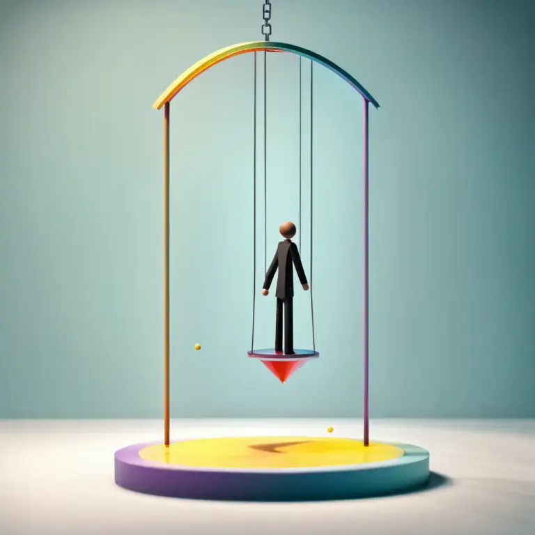 Visual representation of "high and low" - From one extreme to another