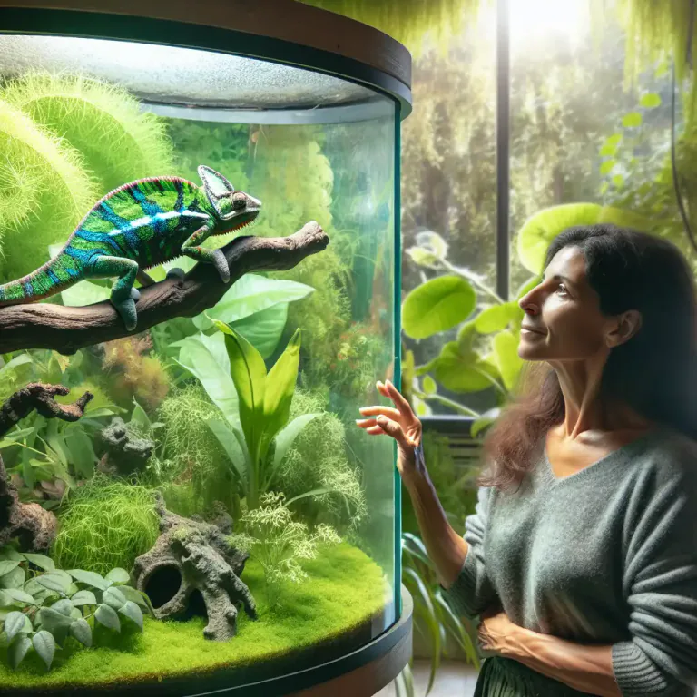 Visual representation of "vivarium" - A place, especially an indoor enclosure, where living animals or plants are kept under conditions simulating their natural environment, as for research.