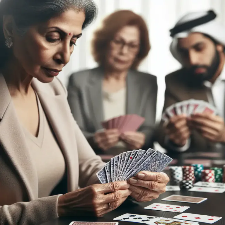 Visual representation of "hand" - The cards held by a player at a card game