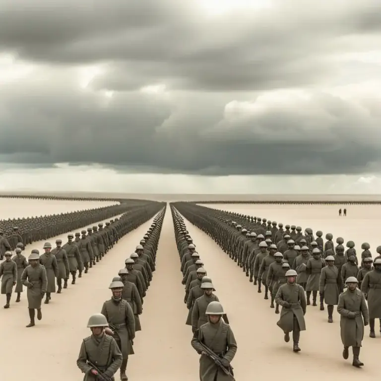 Visual representation of "one by one" - one after the other in a sequence