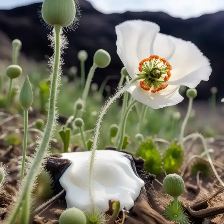 Visual representation of "poppy" - A drug made from poppy seeds
